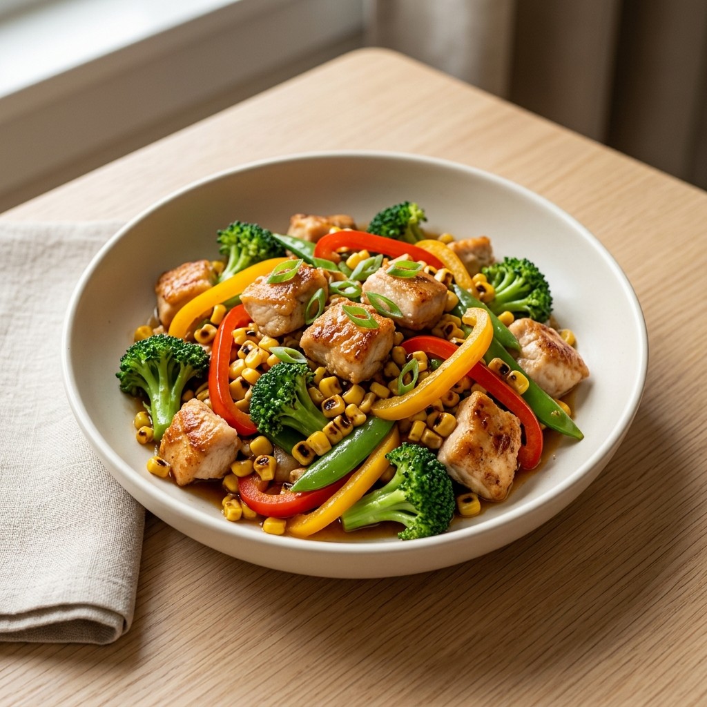 Generated food photo of Quick Crispy Chicken Stir-Fry